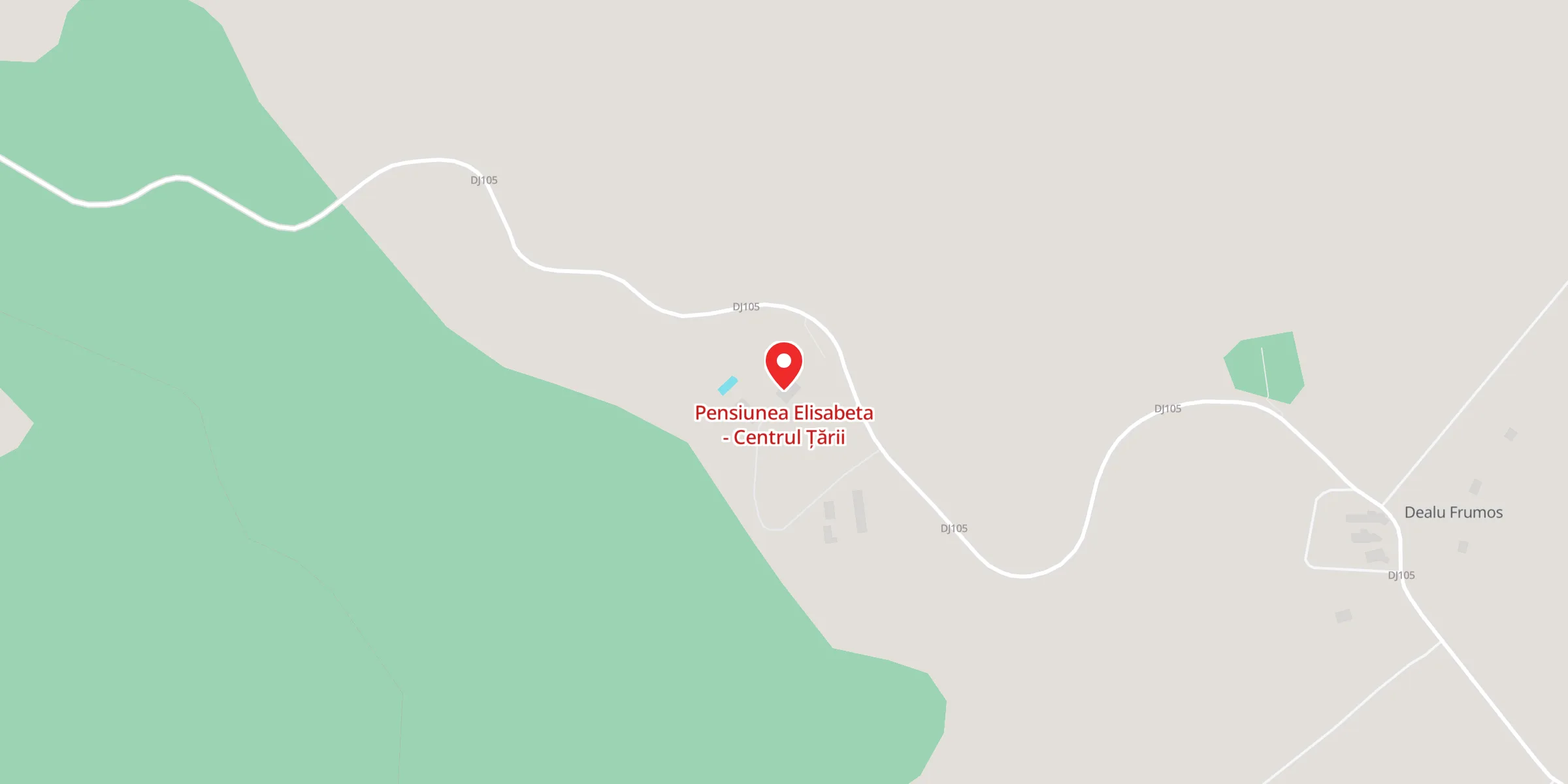 Hartă a locației Pensiunea Elisabeta - Centrul Țării, Sat Dealu Frumos nr. 350, com. Merghindeal, jud. Sibiu
