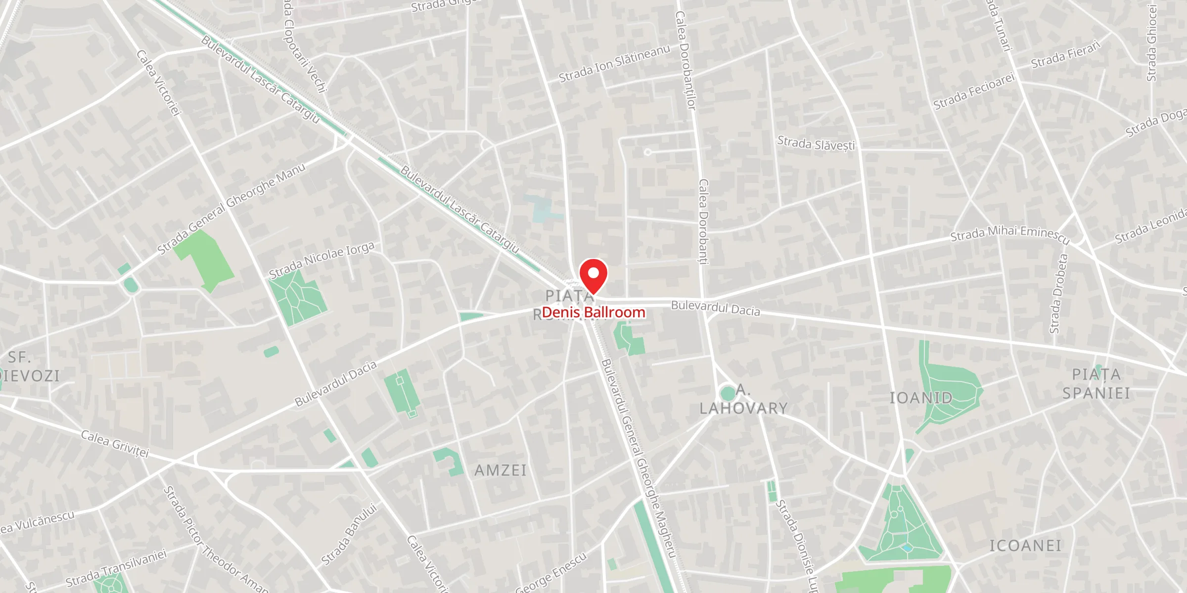 Hartă a locației Denis Ballroom, București, România
