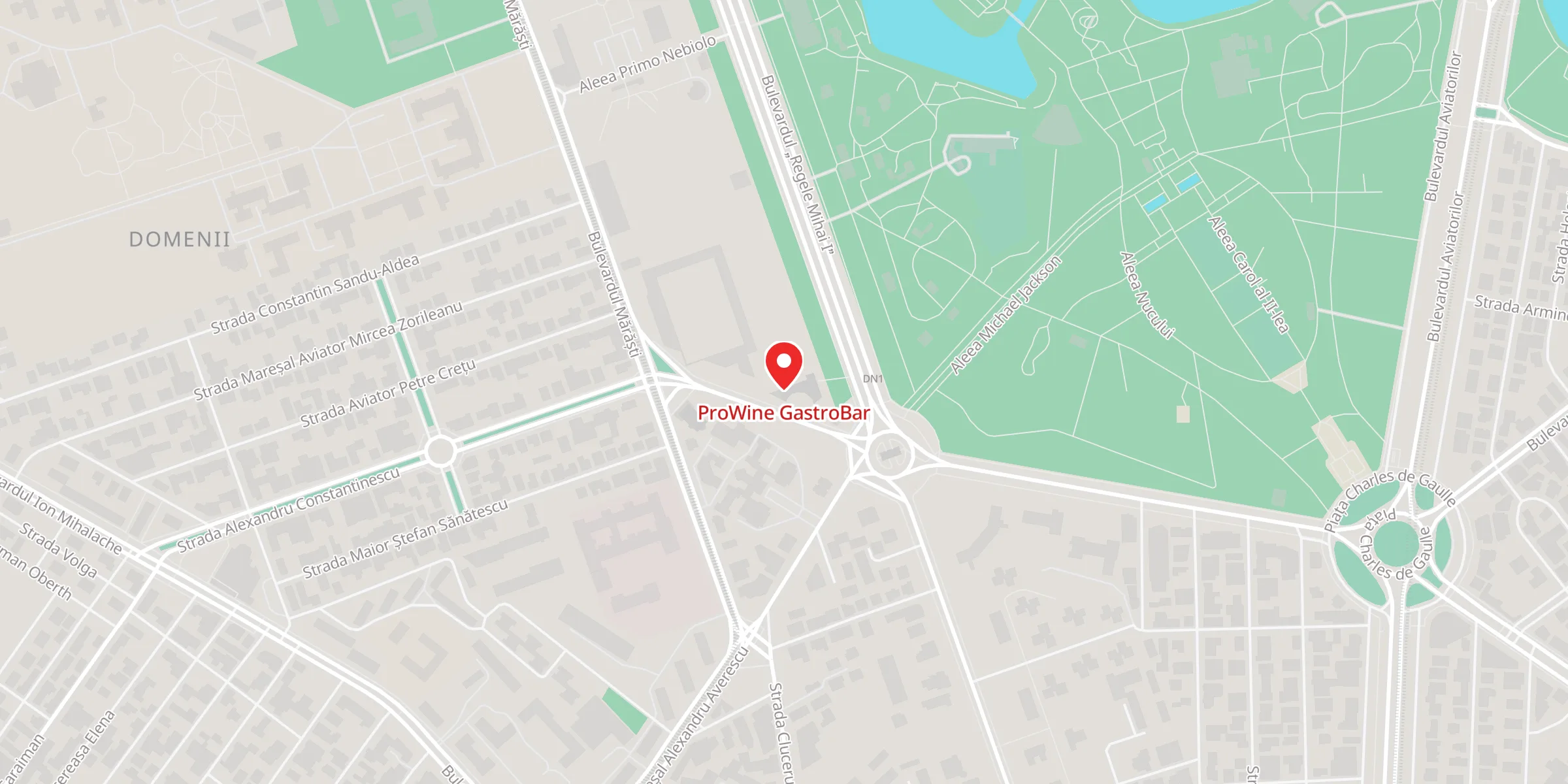 Hartă a locației ProWine GastroBar, Bulevardul Mărăști 20A, Sector 1, București