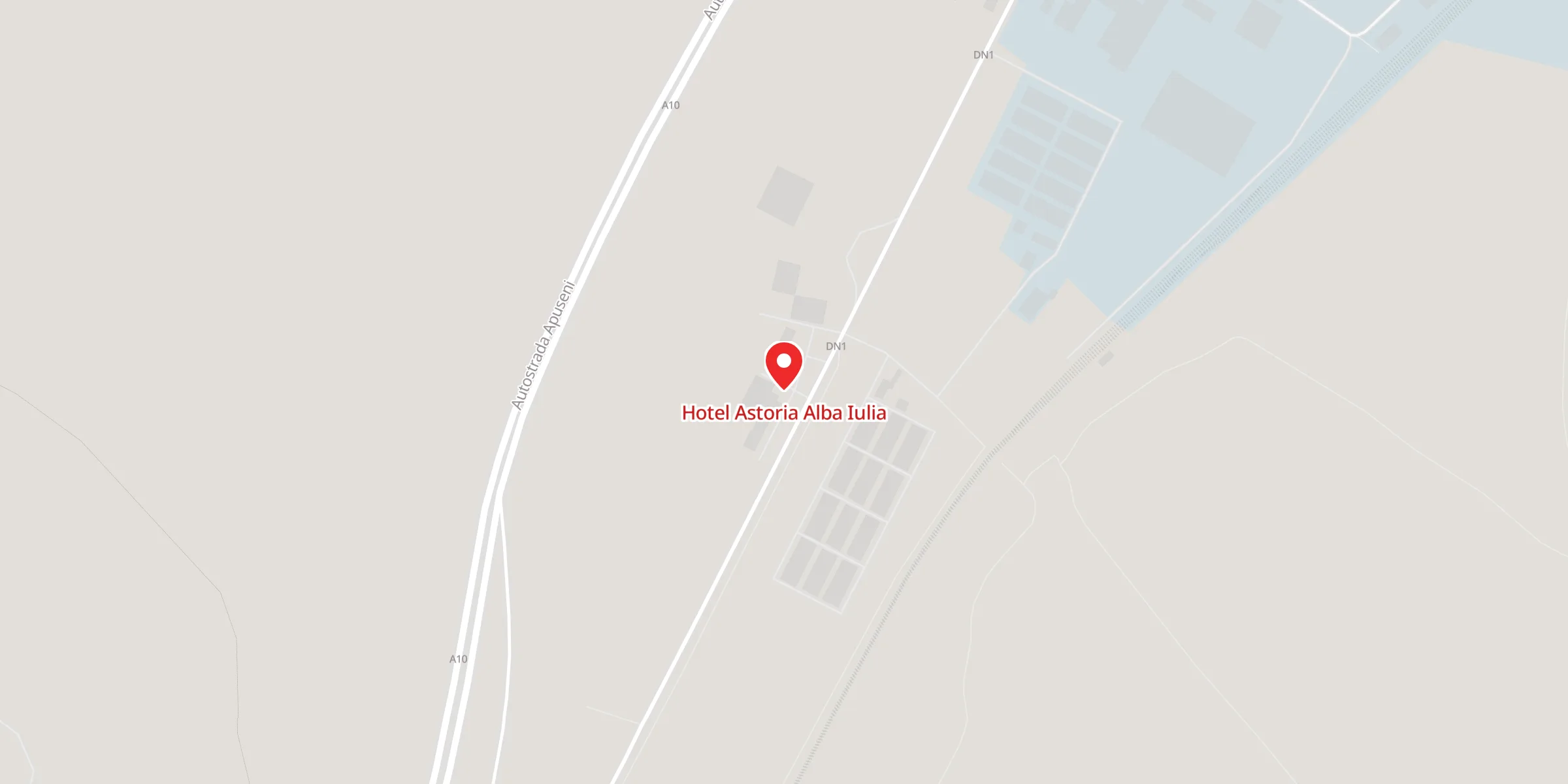 Hartă a locației Hotel Astoria Alba Iulia, DN 1, km 387, Alba Iulia