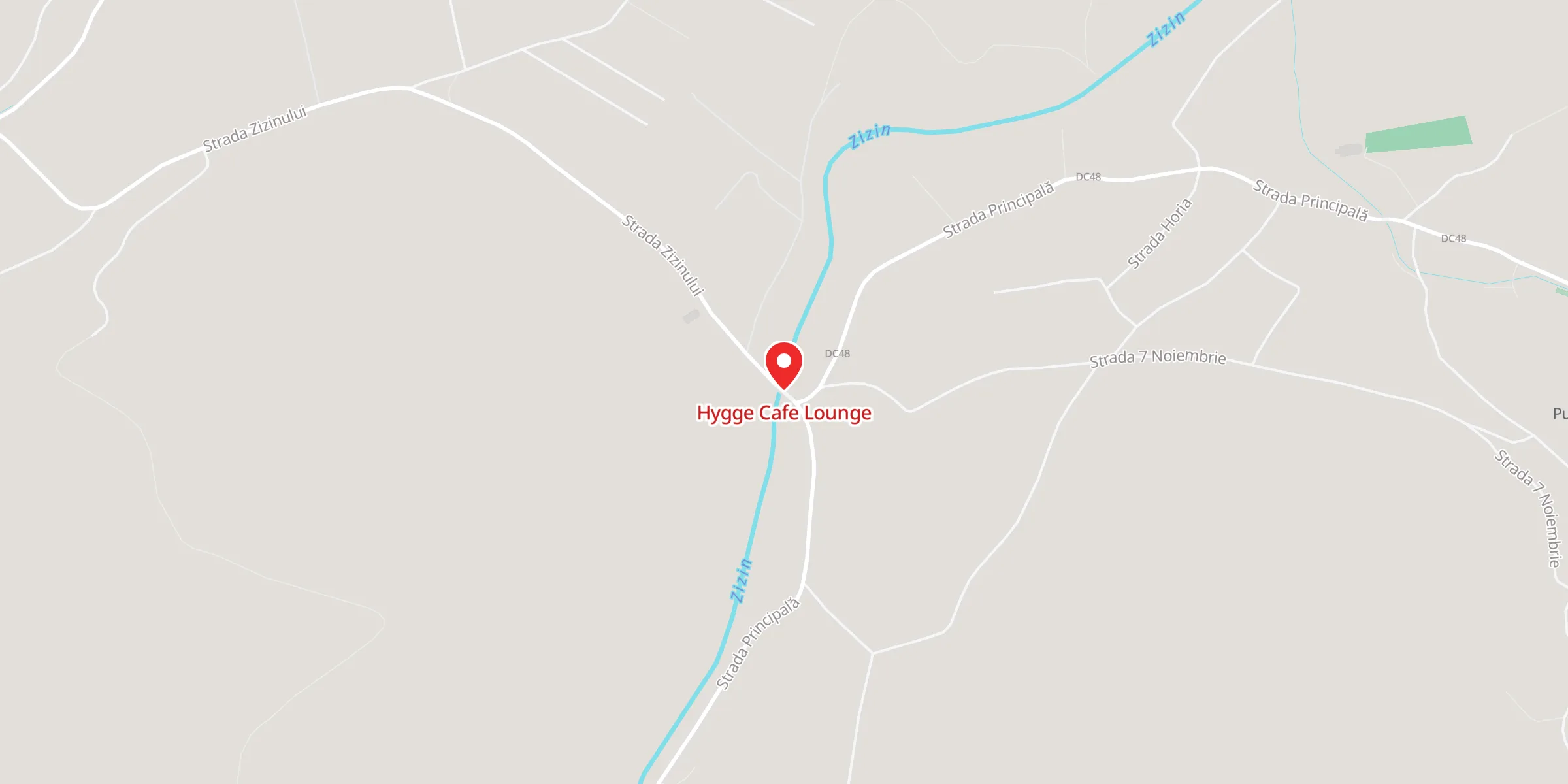 Hartă a locației Hygge Cafe Lounge, Strada Zizinului 214, Zizin 507223, Județul Brașov