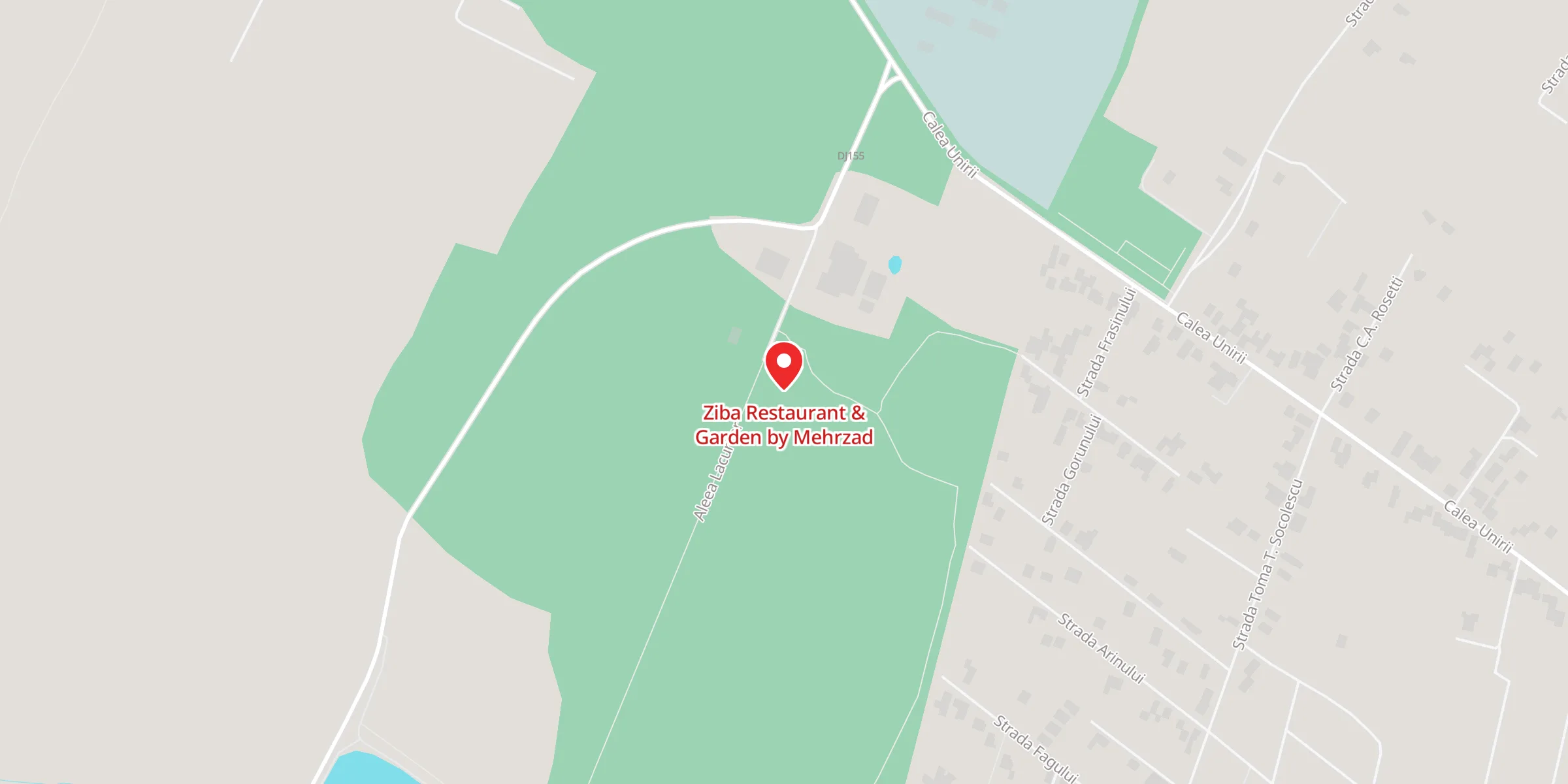 Hartă a locației Ziba Restaurant & Garden by Mehrzad, Aleea Lacurilor nr. 4, Păulești, Județul Prahova