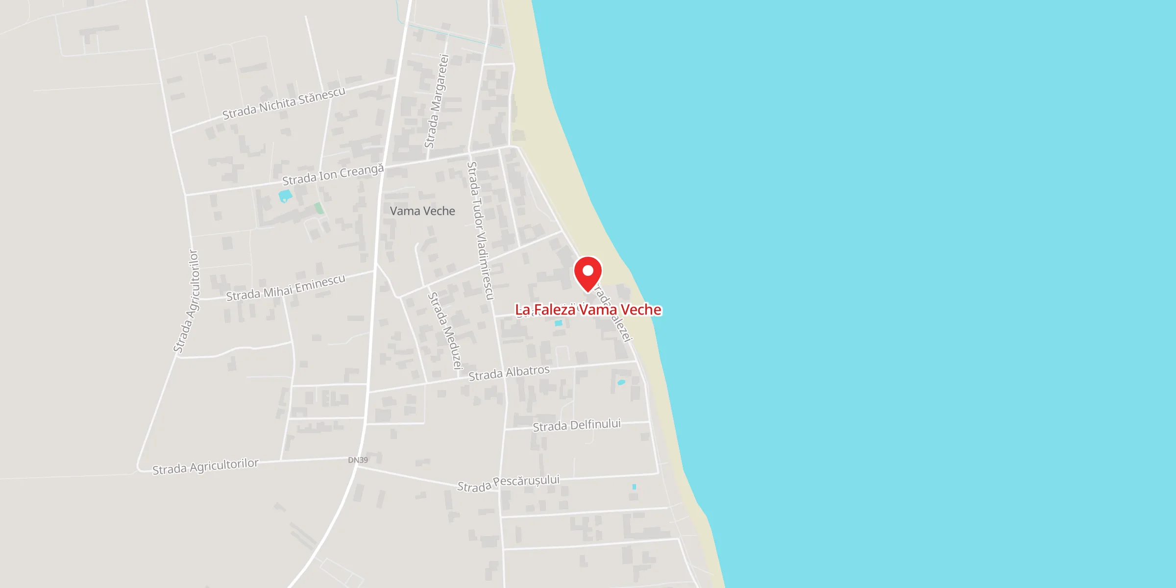 Hartă a locației La Faleza Vama Veche, Strada Falezei nr. 34, Vama Veche