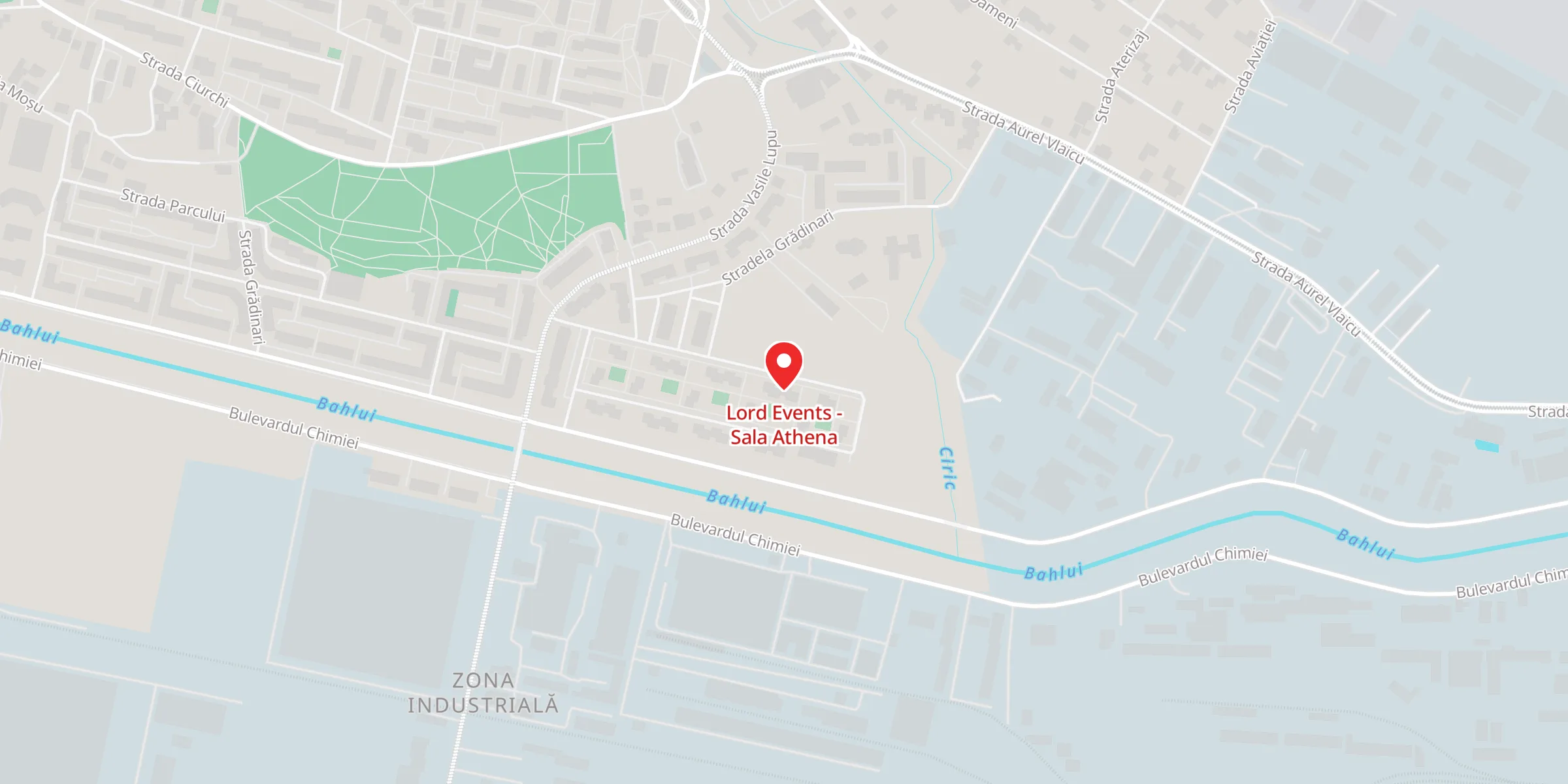 Hartă a locației Lord Events - Sala Athena, Bulevardul Chimiei 101