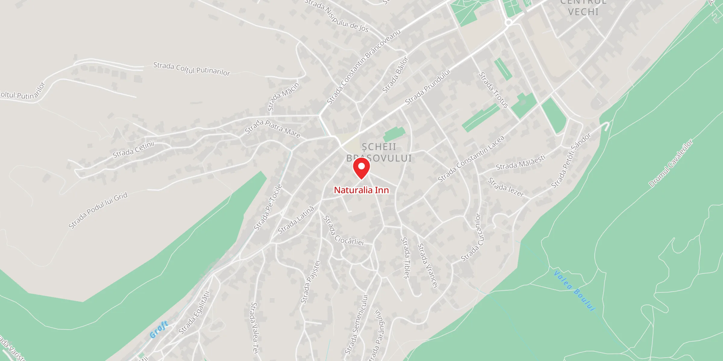 Hartă a locației Naturalia Inn, Piața Unirii 4, Brașov