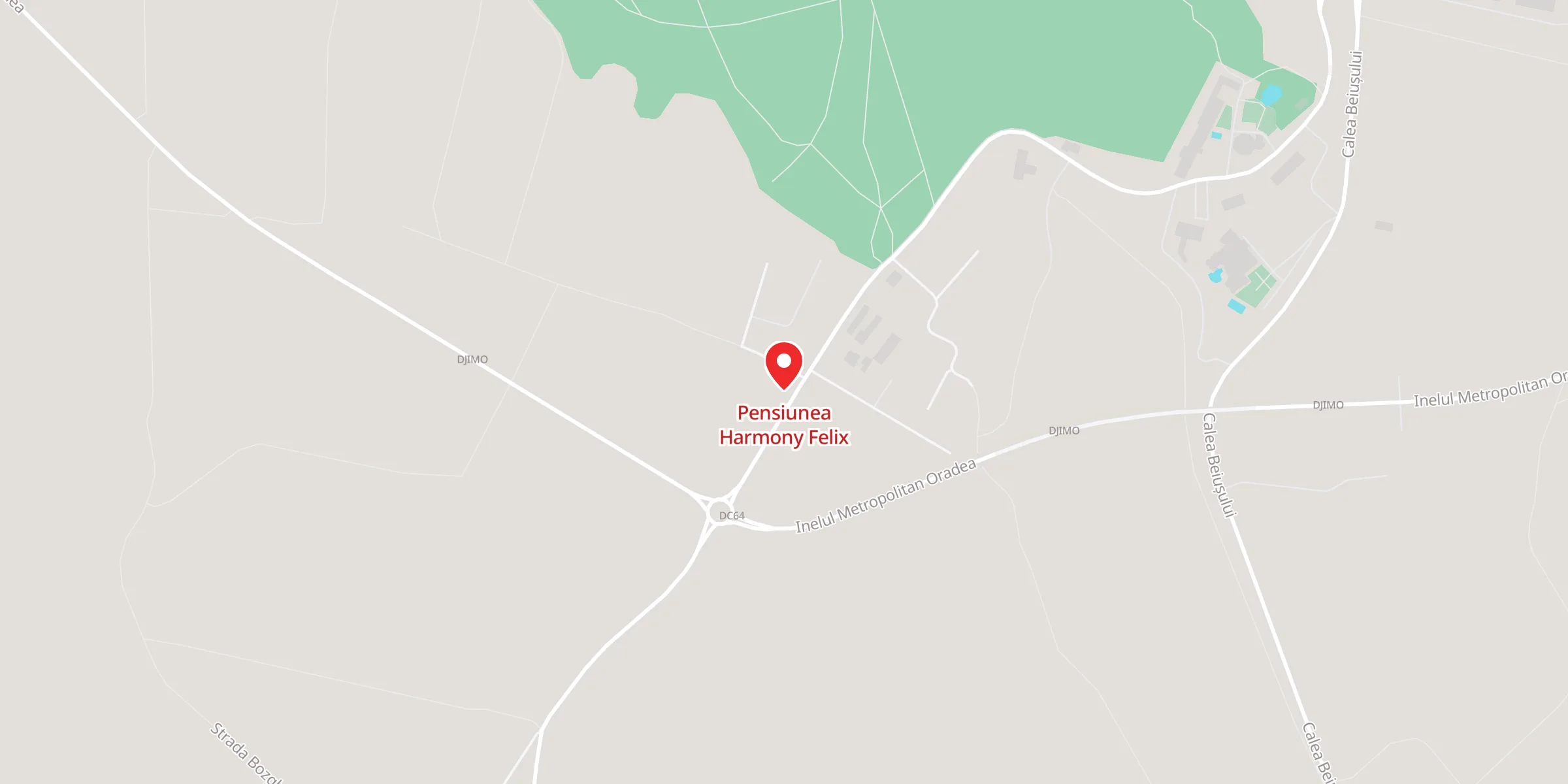 Hartă a locației Pensiunea Harmony Felix, DC64 1, Băile Felix, Județul Bihor