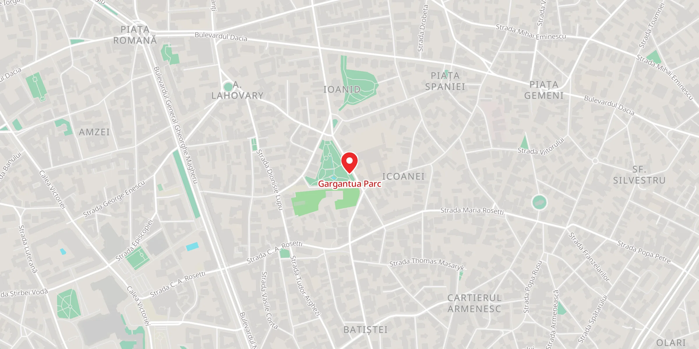 Hartă a locației Gargantua Parc, Strada Jean-Louis Calderon 69, București