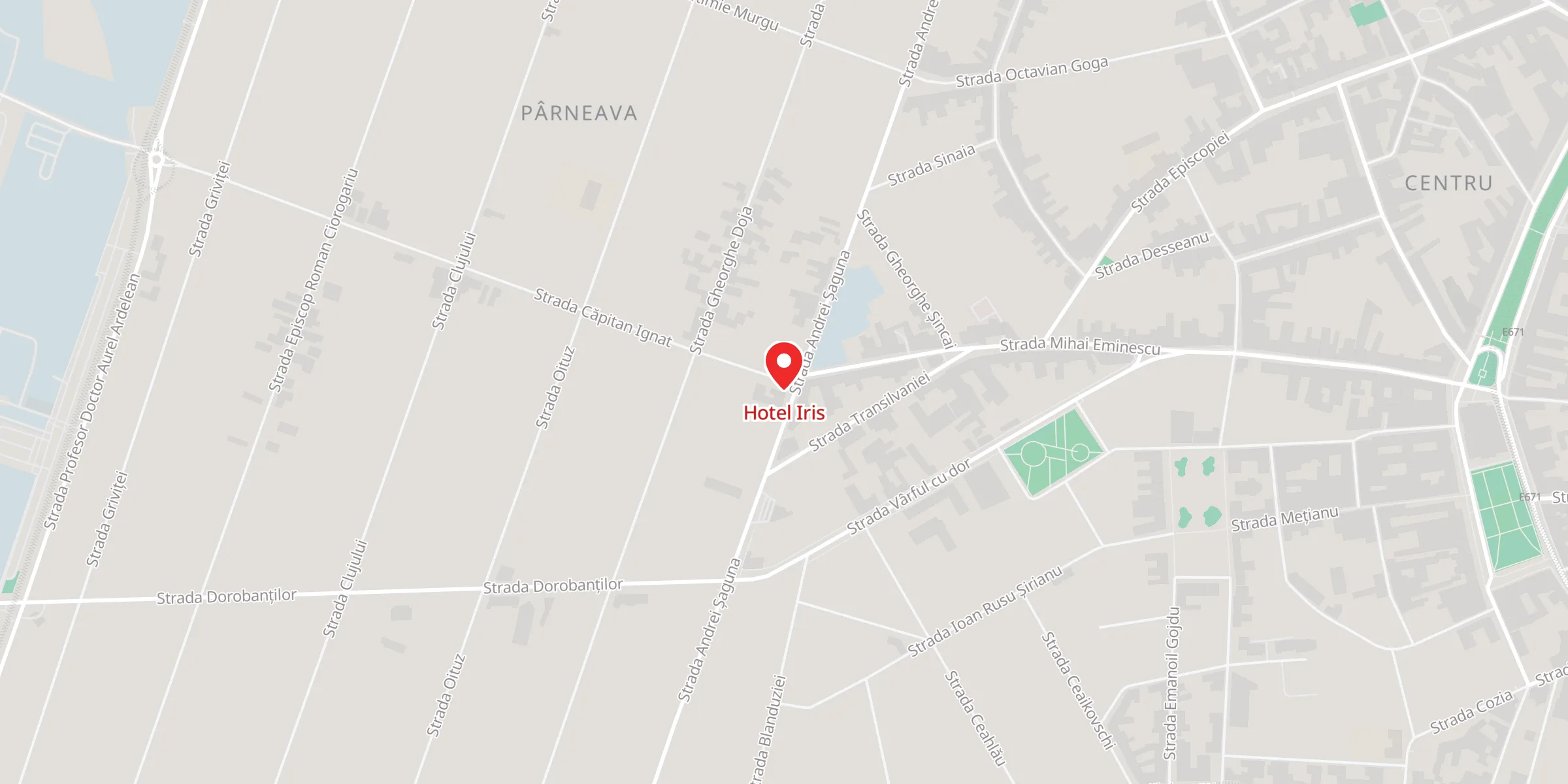 Hartă a locației Hotel Iris, Strada Căpitan Ignat 1